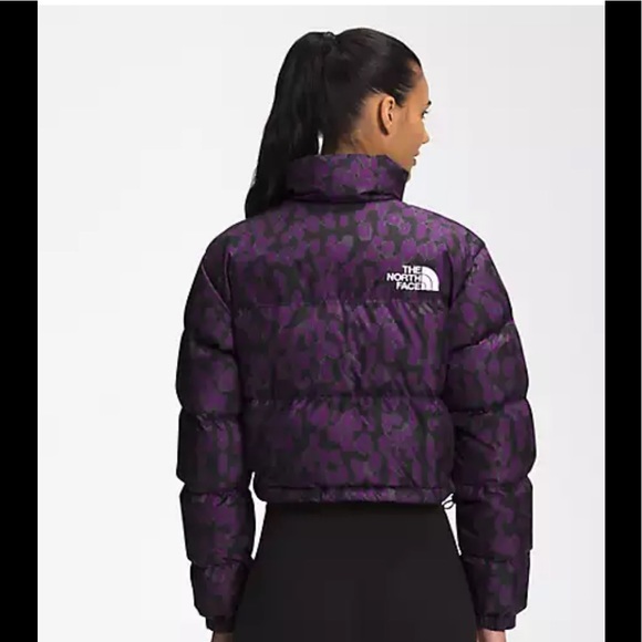 North Face Printed Nuptse Short Jacket - Picture 3 of 13